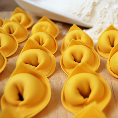 Tortelloni di zucca, ricotta, patate Modena